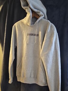 Daydreamer Light Gray Pullover Hoodie with Logo